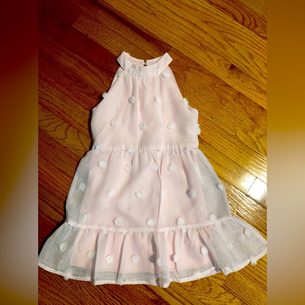 GB GIRLS PINK HALTER DRESS LIKE NEW